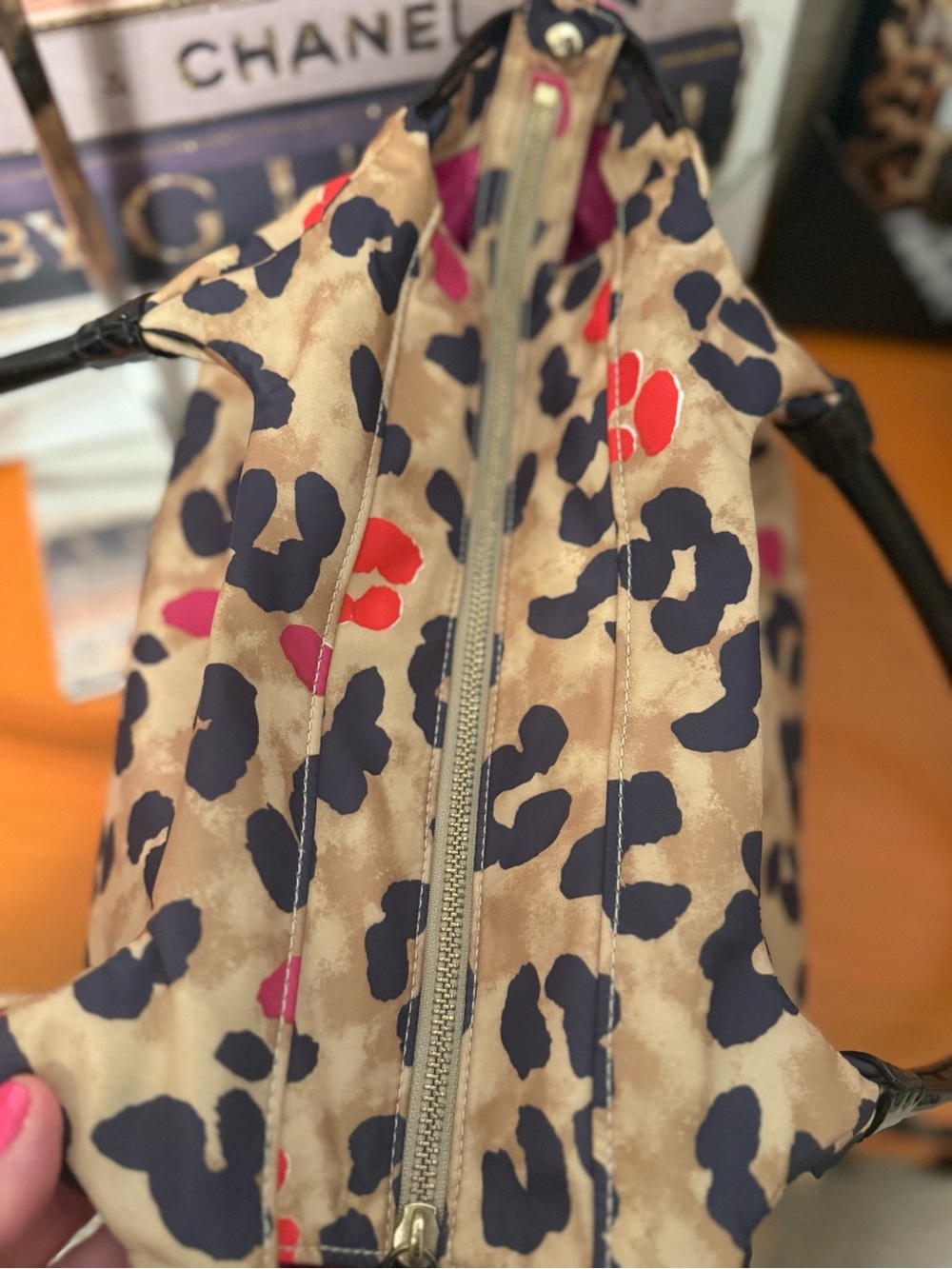 Kate Spade Stevie Pop Art Leopard Satchel EUC - Picture 7 of 13